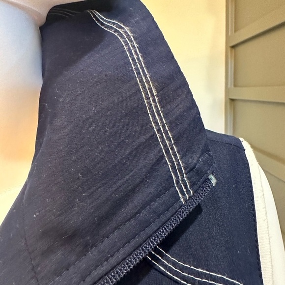 Allison Daley Summer Waistcoat Navy and White Size SP - Picture 4 of 8